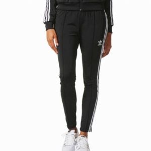NWT ADIDAS ORIGINALS BLACK W SUPERGIRLTRACK PANTS